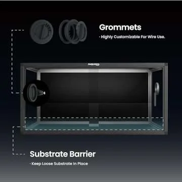 Phailozoo 50 Gallon Bearded Dragon Tank for Easy Setup