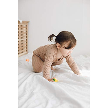 Kids Polka Dot Pajama Set Snug Fit Cotton Sleepwear 6M-8T