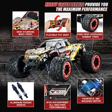 WIAORCHI High Speed 1:18 RC Car - Waterproof Off Road Fun