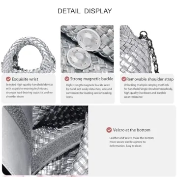 OUYGZOU Woven Bags: Chic Crossbody Fashion Bags for Women