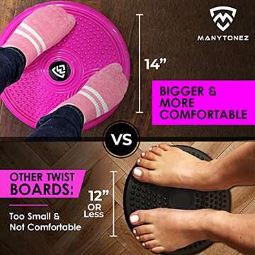 MANYTONEZ Ab Twist Board - Slimming & Core Trainer