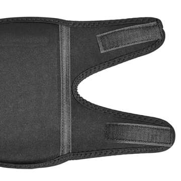 Amazon Basics - P2DFT024-1 Over/under Knee Pads, 8.5", One Size, 1 pair, 2 Count, Black (Previously AmazonCommercial brand)