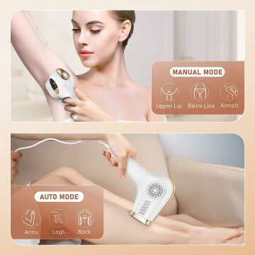 Painless At Home IPL Hair Removal Device for Women