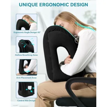 Comfortable JefDiee Inflatable Travel Pillow for Every Journey