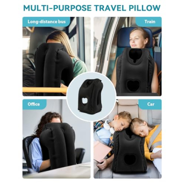 Comfortable JefDiee Inflatable Travel Pillow for Every Journey