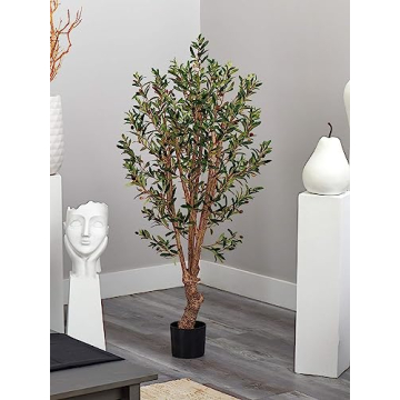 Nearly Natural Olive Silk Tree - 5 Feet of Lifelike Beauty