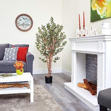 Nearly Natural Olive Silk Tree - 5 Feet of Lifelike Beauty