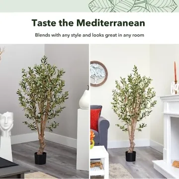 Nearly Natural Olive Silk Tree - 5 Feet of Lifelike Beauty