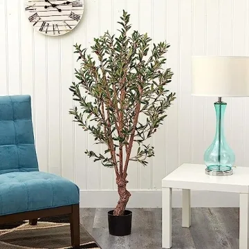 Nearly Natural Olive Silk Tree - 5 Feet of Lifelike Beauty
