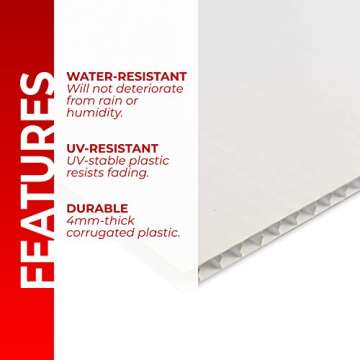 Custom Sign Riders (3 Pcs) | 24x6 inches, Double Sided, 4mm CoroPlast | Personalized with Multiple Text Colors & Font Options | For Business, Event, or Personal Use