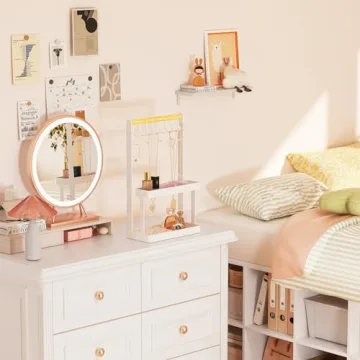 Lolalet Jewelry Organizer Stand - 4-Tier Rack for Necklaces