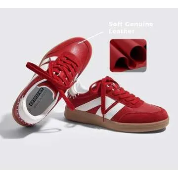 LUCKY STEP Women Retro Sneakers Stylish Casual Trainers