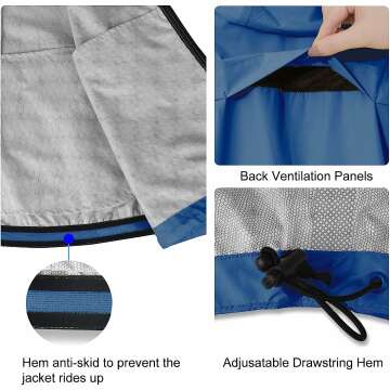 BALEAF Men's Lightweight Waterproof Rain Jacket