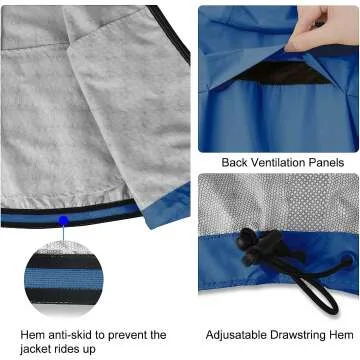 BALEAF Men's Lightweight Waterproof Rain Jacket