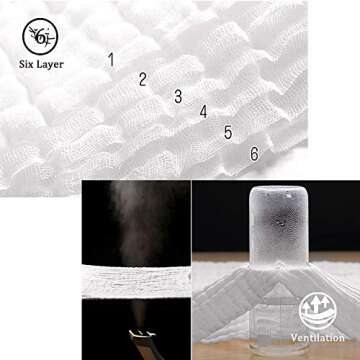 NKKFREY Baby Muslin Washcloths- Natural Muslin Cotton Baby Wipes - Soft Newborn Baby Face Towel for ...