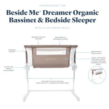 Baby Delight Beside Me Dreamer Bassinet for Newborns