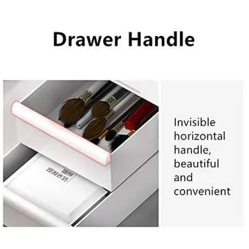 XIOU Makeup Desk Organizer with Drawers - Countertop Organizer for Cosmetics, Vanity Holder for Lipstick, Brushes, Lotions, Eyeshadow, Nail Polish and Jewelry (Pink)