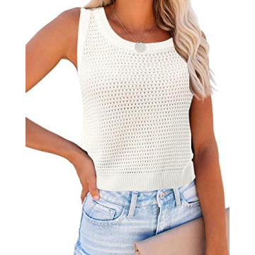 FISACE Summer Knit Tank Top - Stylish & Comfortable