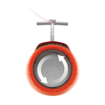 Oreck Commercial Orbiter Hard Floor Cleaner Machine, Multi-Purpose Floor Cleaning, Random Orbital Drive, Wide Cleaning Path, 50-Foot Long Cord, ORB550MC, Gray/Red