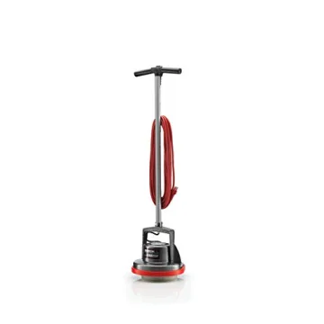 Oreck Commercial Orbiter Hard Floor Cleaner Machine, Multi-Purpose Floor Cleaning, Random Orbital Drive, Wide Cleaning Path, 50-Foot Long Cord, ORB550MC, Gray/Red