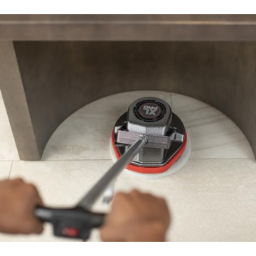 Oreck Commercial Orbiter Hard Floor Cleaner Machine, Multi-Purpose Floor Cleaning, Random Orbital Drive, Wide Cleaning Path, 50-Foot Long Cord, ORB550MC, Gray/Red