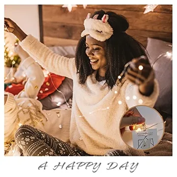 BRYUBR USB Photo Clip String Lights with Remote