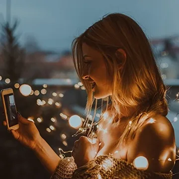 BRYUBR USB Photo Clip String Lights with Remote