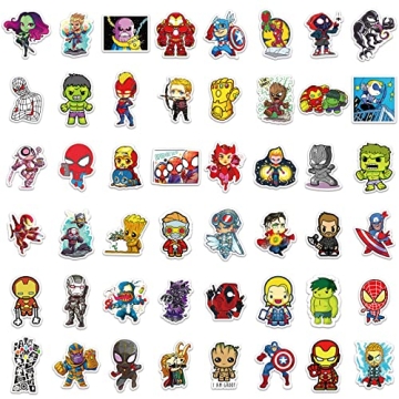 200PCS Waterproof Teens Hero Stickers for All Ages