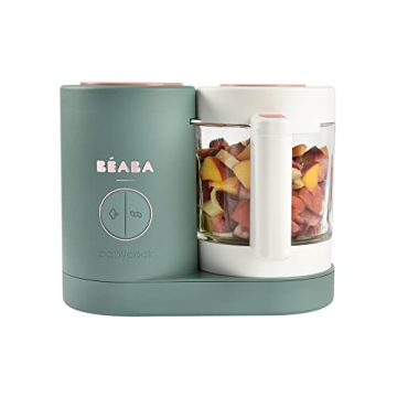 BEABA Babycook Neo Baby Food Maker | Non-Toxic Glass & Stainless Steel | Trusted by Celebrity Moms |...
