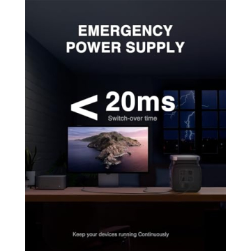 GROWATT Infinity 1300 Portable Power Station, 1800W Electric Solar Generator,1382Wh LiFePO4 Battery, 14 Outlets for Home Backup, Power Outages,Outdoor Camping (Solar Panel Optional)