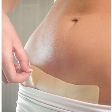 GoodSense ScarAway Advanced Skincare Silicone Scar Sheets for C-Sections, Reusable Sheets (1.5” x 7”) for Hypertrophic and Keloid Scars from Injury, Burn, Surgery and more, 4 Sheets