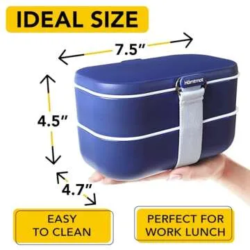 Insulated Stackable Bento Box - Reusable & Leakproof