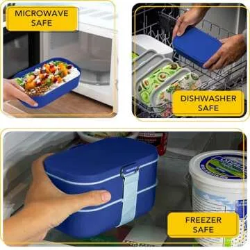 Insulated Stackable Bento Box - Reusable & Leakproof