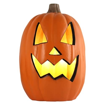 Light Up Halloween Jack O' Lantern - 20 Inch Decorative Pumpkin