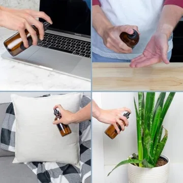 Cornucopia 8-Ounce Amber Glass Spray Bottles (4-Pack)