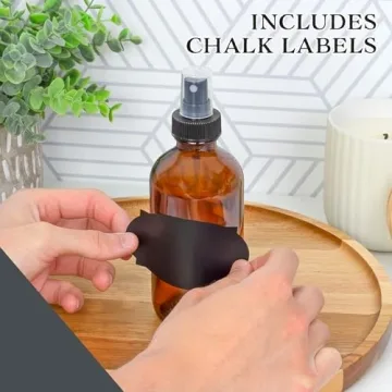 Cornucopia 8-Ounce Amber Glass Spray Bottles (4-Pack)