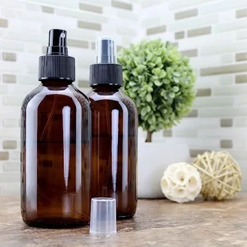 Cornucopia 8-Ounce Amber Glass Spray Bottles (4-Pack)