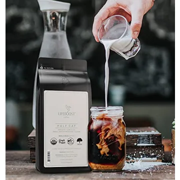 Lifeboost Half Caff Whole Bean Coffee Low Acid Organic