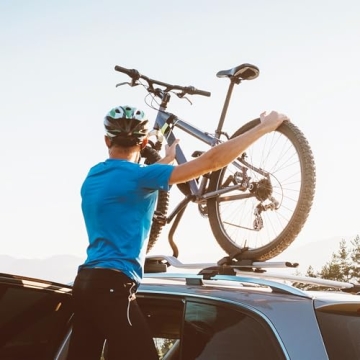 COWVIE Foldable Car Door Step Stand Pedal - Access to Vehicle's Top Roof Both Feet Stand Pedal Ladder for Most SUV Truck Jeep Black