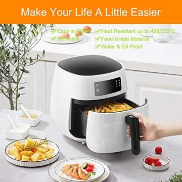 Ultimate 8.5 Inch Air Fryer Parchment Paper Liners Set