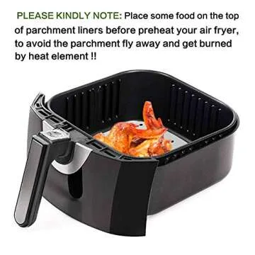 Ultimate 8.5 Inch Air Fryer Parchment Paper Liners Set
