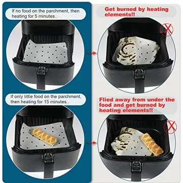 Ultimate 8.5 Inch Air Fryer Parchment Paper Liners Set