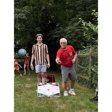 LAWNCH The Yard Game (Yellow) | Outdoor Game Set | Yard Game for Adults and Family | Toss Game | Lawn Games | Indoor Party Games for Adults | Backyard and Tailgate Game | Beach Games for Teens