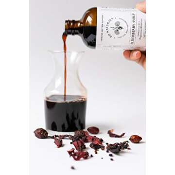 Elderlane Elderberry Syrup Immune Support Supplement - Immune Support for Kids - Immune Boosters for Adults - Natural Immunity Booster - Made with Honey & Elderberries - Gluten-Free - 8.5 Fl Oz