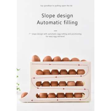 Mododer 4 Tiers Egg Dispenser Holder for 30 Eggs