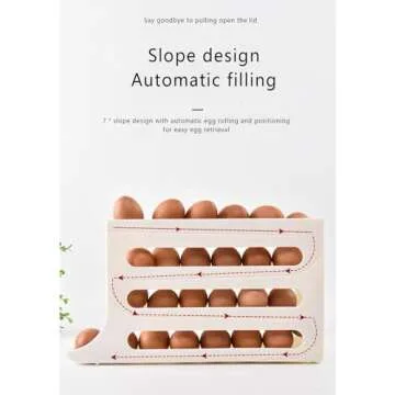 Mododer 4 Tiers Egg Dispenser Holder for 30 Eggs
