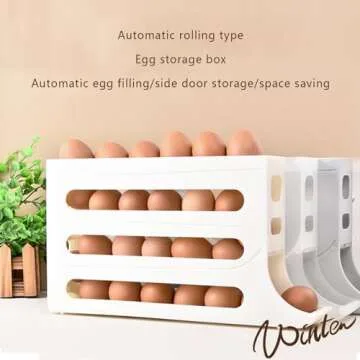 Mododer 4 Tiers Egg Dispenser Holder for 30 Eggs