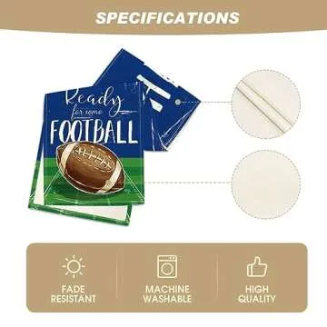 Vibrant Artoid Mode Football Table Runner for Home Decor