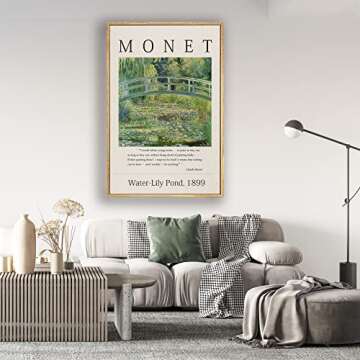 Zzuyi Monet Canvas Print Wall Art for Home Decor