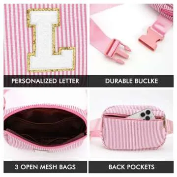 YOOLIFE Valentines Day Gifts for Her | Birthday Gifts for 4 5 6 7 8 9 10 11 12 13 Year Old Girls | Gifts for Teens Kids Daughter Sister Crossbody Bag Belt Bag Trendy Stuff | Teacher Gifts | Pink, M